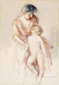 Woman with Nude Boy at Her Left Woman with Nude Boy at Her Left