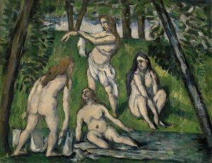 Four Bathers (Quatre baigneuses) by Paul Cezanne