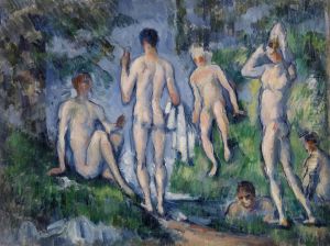 Group of Bathers (Groupe de baigneurs) by Paul Cezanne