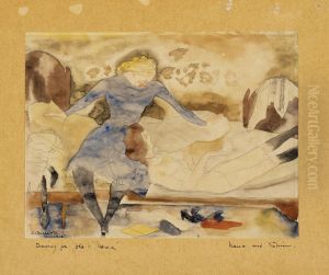 Nana Visiting her Friend Satin by Charles Demuth