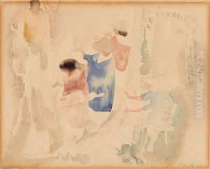 Artists Sketching by Charles Demuth