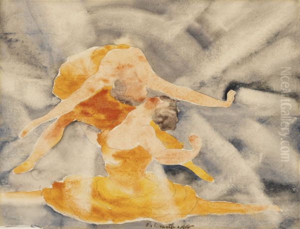 Two Women Acrobats - view 1