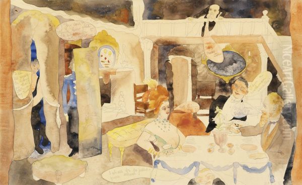 Lulu and Alva Schon at Lunch - view 1