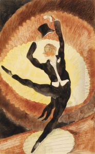 Acrobatic Male Dancer with Top Hat by Charles Demuth