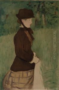 Woman walking in the Garden by Edouard Manet