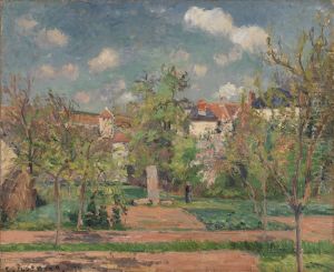 Garden in Full Sunlight (Le Jardin au grand soleil, Pontoise) by Camille Pissarro