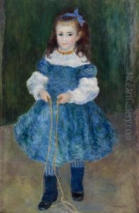 Girl with a Jump Rope (Portrait of Delphine Legrand) by Pierre Auguste Renoir