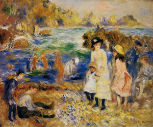 Children on the Seashore, Guernsey (Enfants au bord de la mer a Guernesey) Children on the Seashore, Guernsey (Enfants au bord de la mer a Guernesey)
