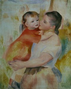 Washerwoman and Child by Pierre Auguste Renoir