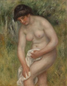 Bather Drying Herself (Baigneuse s'essuyant) by Pierre Auguste Renoir