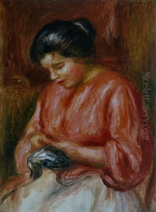 Femme reprisant Femme reprisant