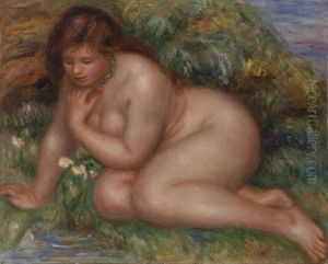 Bather Gazing at Herself in the Water (Baigneuse se mirant dans l'eau) by Pierre Auguste Renoir