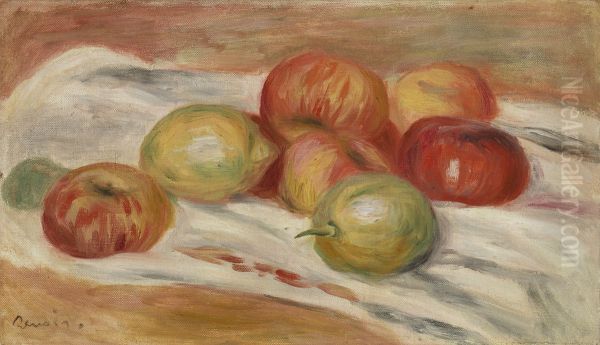 Apples and Lemons on a Cloth (Pommes et citrons sur une nappe) - view 1