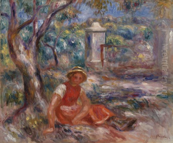 Girl at the Foot of a Tree (Fillette au pied d'un arbre) - view 1