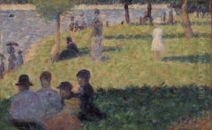 Group of Figures (Study for "Un dimanche a la Grande Jatte") by Georges Seurat