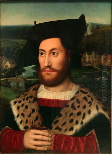 Portrait of a Man Holding a Book - view 1
