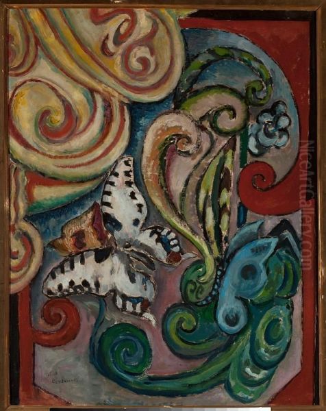 Flowers and butterflies - view 1