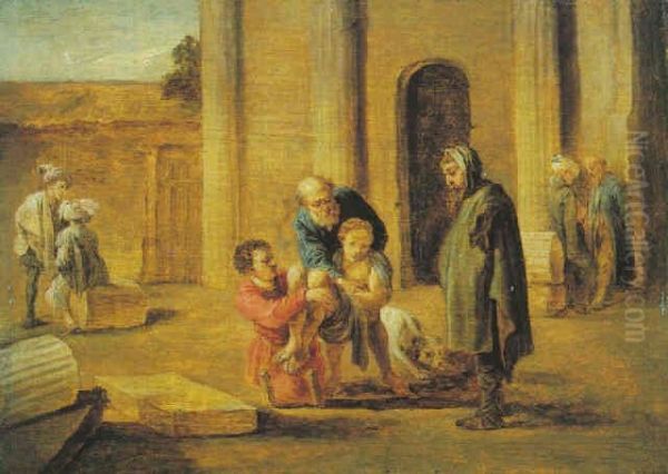 Tobit and the Dead Israelite (after Domenico Fetti) - view 1