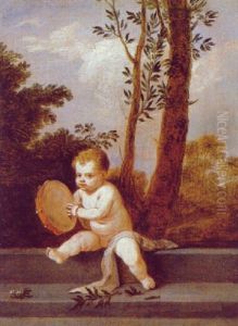 Little Tambourine Player by David Teniers the Younger