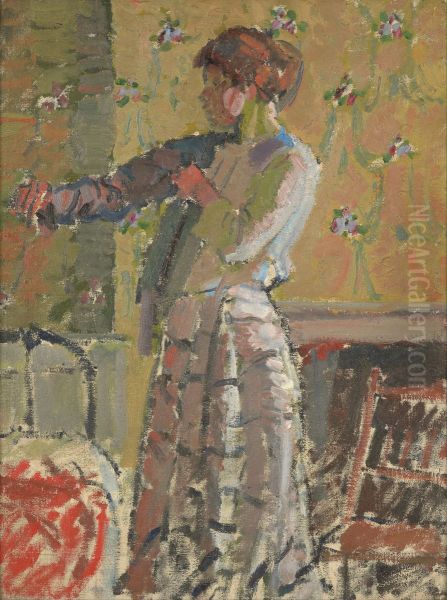 Girl dressing - view 1
