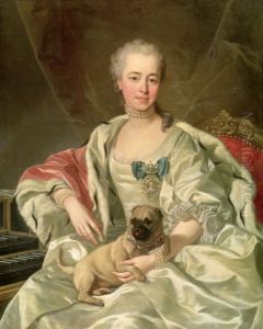 Portrait ofPrincess Ekaterina Dmitrievna Golitsyna(1720-1761), nee Cantemir, wife of D.M. Golitsyn (1721-1793) by Louis-Michel Van Loo