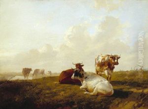 Landscape and Cattle by Thomas Sidney Cooper