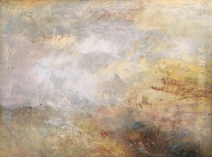Stormy Sea with Dolphins by J. M. W. Turner