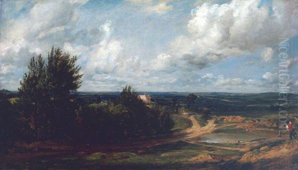 Hampstead Heath, with the House Called 'The Salt Box' - view 1
