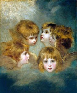 'Angel's Heads' by Of Sir Joshua Reynolds