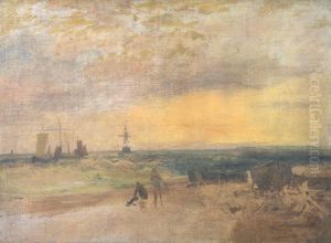 Coast Scene with Fishermen and Boats by J. M. W. Turner