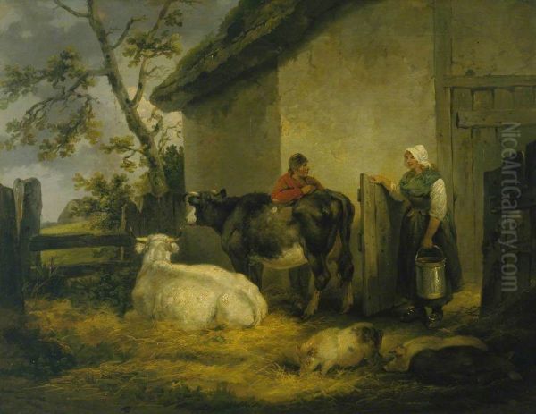 Cowherd and Milkmaid - view 1