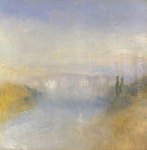 A River Seen from a Hill by J. M. W. Turner