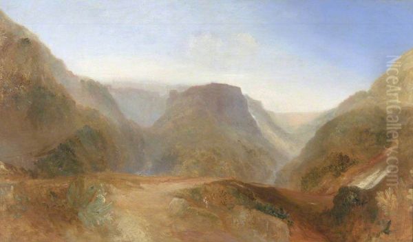 Italian Landscape, probably Civita di Bagnoregio - view 1