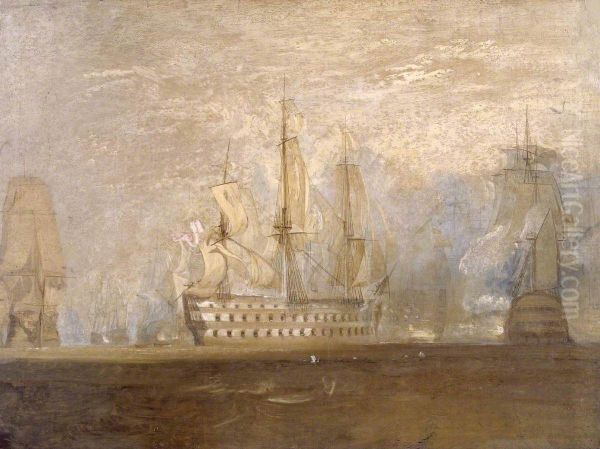 First Sketch for 'The Battle of Trafalgar' - view 1