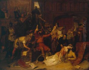 The Pillaging of a Jew's House in the Reign of Richard I by Charles Landseer