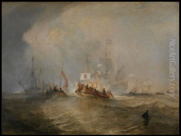The Prince of Orange, William III, Embarked from Holland, and Landed at Torbay, November 4th, 1688, after a Stormy Passage - view 1