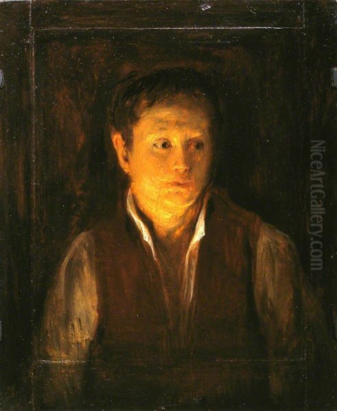 Study of a Head for 'The Rabbit on the Wall' - view 1