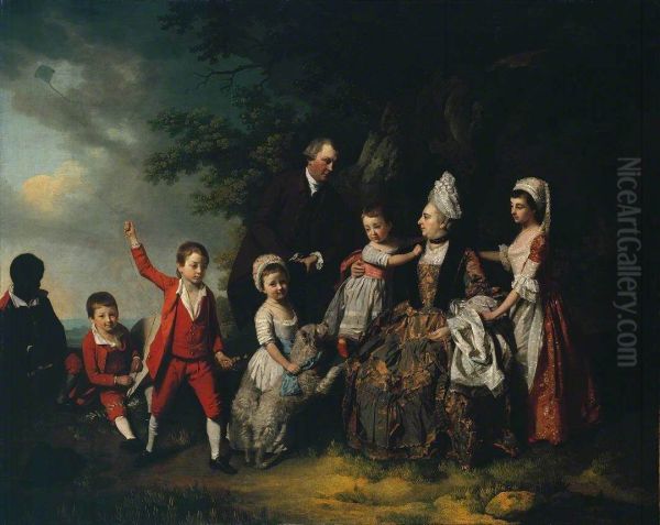 A Family Group in a Landscape - view 1