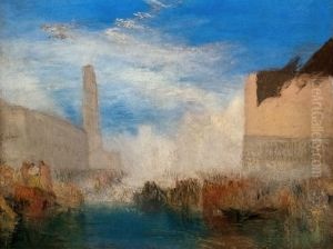 Venice, the Piazzetta with the Ceremony of the Doge Marrying the Sea by J. M. W. Turner