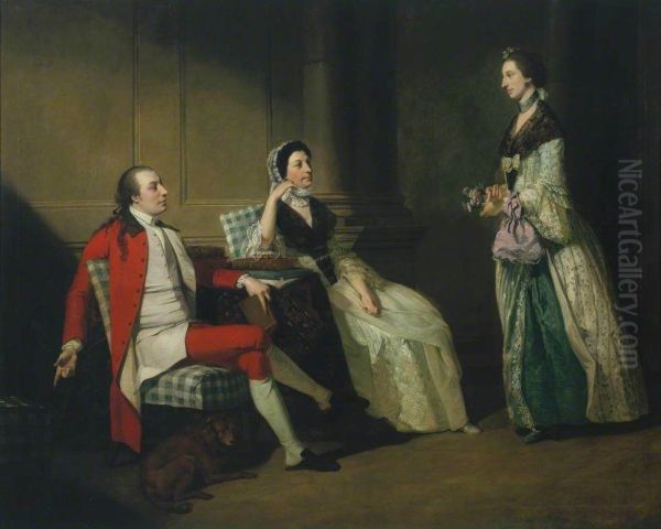 George Thompson, his Wife and (?) his Sister-in-Law - view 1