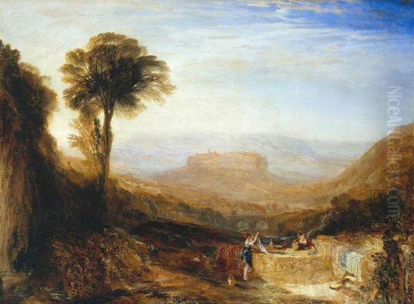 View of Orvieto, Painted in Rome - view 1