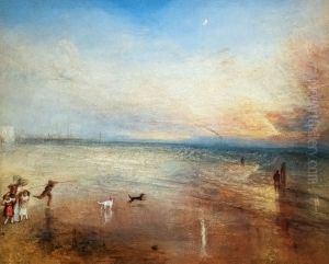 The New Moon; or, 'I've lost My Boat, You shan't have Your Hoop' by J. M. W. Turner