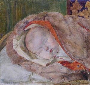 Study of a Dead Child, the Artist's Son by William Lindsay Windus