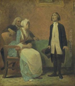 Scene from Bickerstaffe's Play 'The Hypocrite', Adapted from Colly Cibber's 'Non Juror' by Robert Smirke