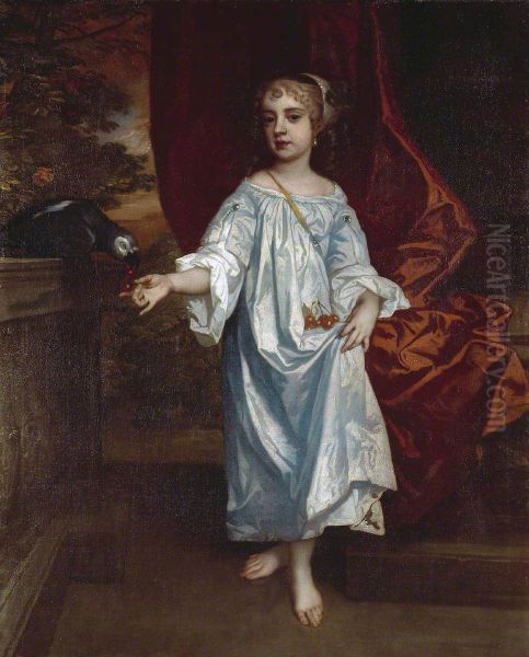 Girl with a Parrot - view 1