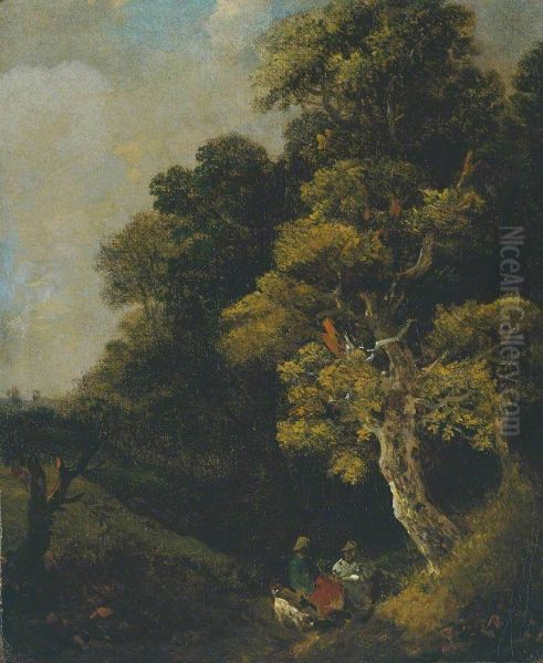 Landscape with Figures under a Tree - view 1