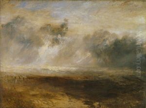 Breakers on a Flat Beach by J. M. W. Turner