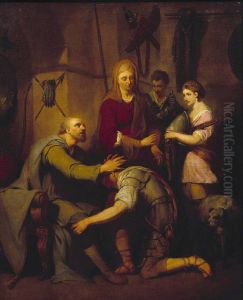 II. The Hero's Father Blesses his Departure by John Hamilton Mortimer
