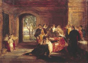 Sketch for 'Christ Rebuking His Disciples by Calling the Little Child'