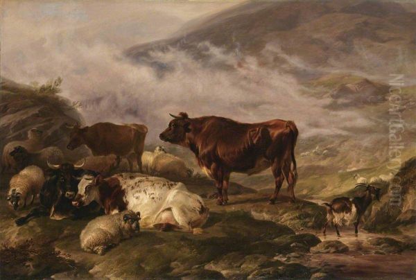 Among the Cumberland Mountains - Mist Clearing Off - view 1